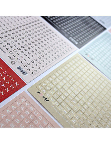 Pegatinas ABC Blanco. Especial documenta
