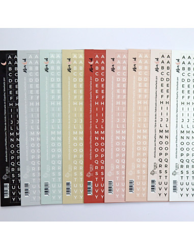 Pegatinas ABC Rosa. Especial documenta