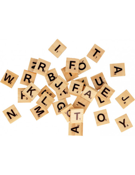 Letras de madera Scrabble de Artemio
