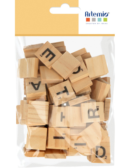 Letras de madera Scrabble de Artemio