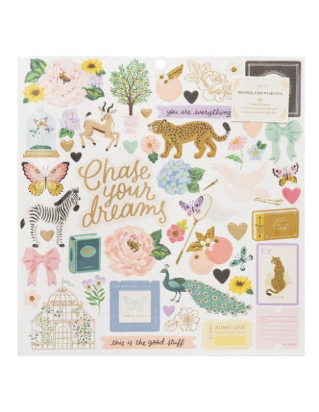 Pegatina acolchada 12'' Woodland grove de Maggie Holmes