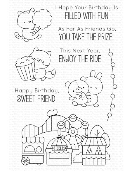 Set de sellos Carnival Critters de MFT