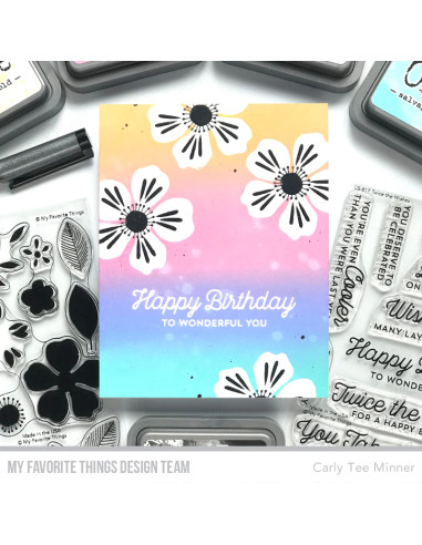 Set de sellos Flashy florals de MFT