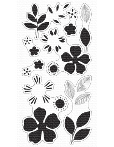 Set de sellos Flashy florals de MFT