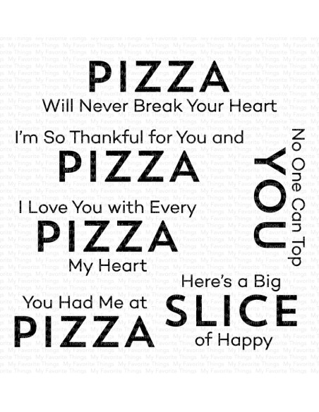 Set de sellos Pizza my heart de MFT