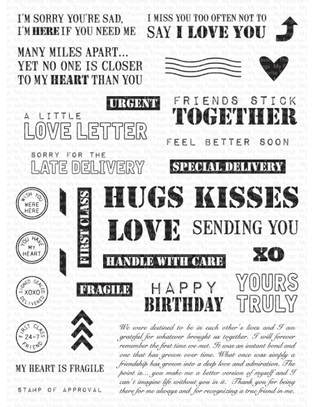 Set de sellos First class friend de MFT