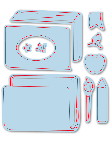 Troquel Libro, Recreo de Caro Vela