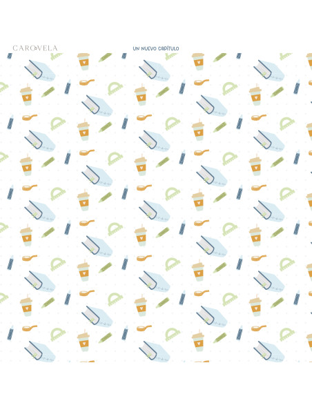 Bloc papeles 12x12" Recreo, Caro Vela