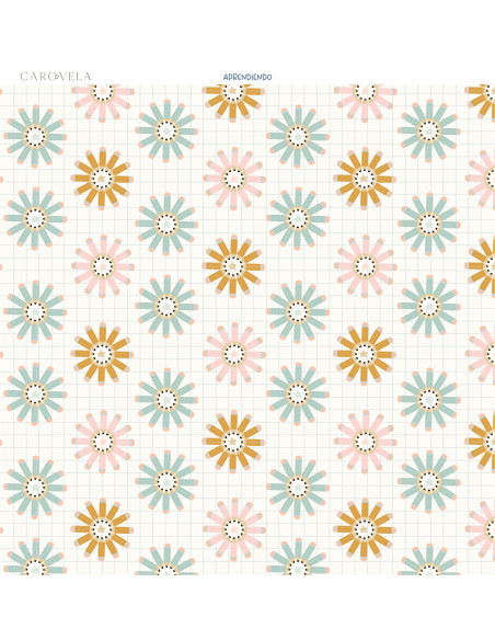 Bloc papeles 12x12" Recreo, Caro Vela