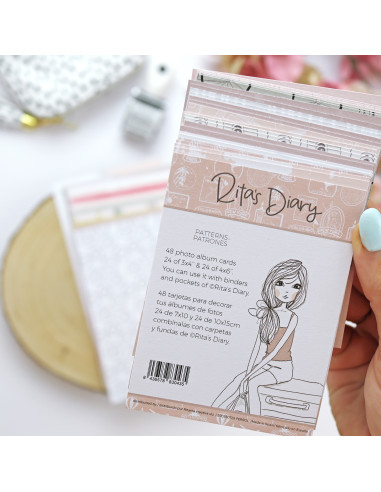Pack tarjetas Patrones Travel Rita's Diary