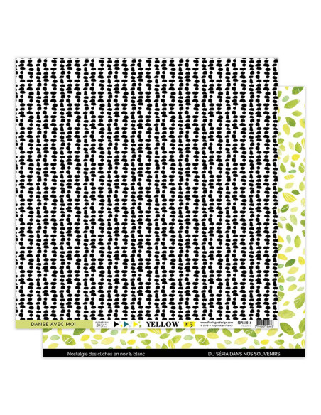 kit papel Yellow de florileges