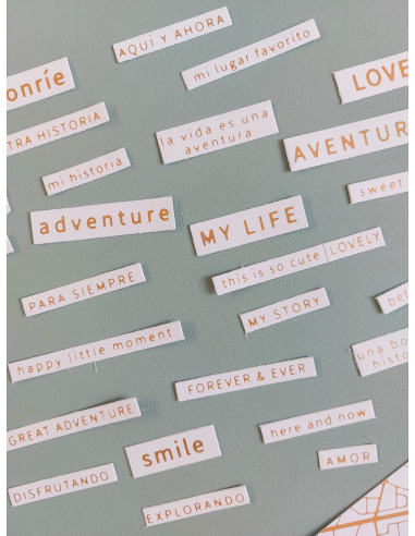 Placa hot Foil&fun Frases inglés, Salvaje de...