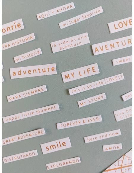 Placa hot Foil&fun Frases inglés, Salvaje de Mintopía