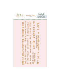 Placa hot Foil&fun Frases inglés, Salvaje de Mintopía