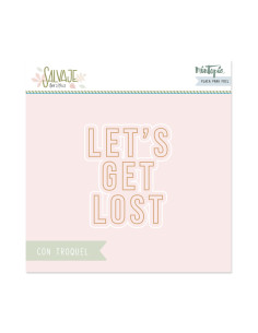 Placa hot Foil&fun Let's get lost con troquel, Salvaje de...