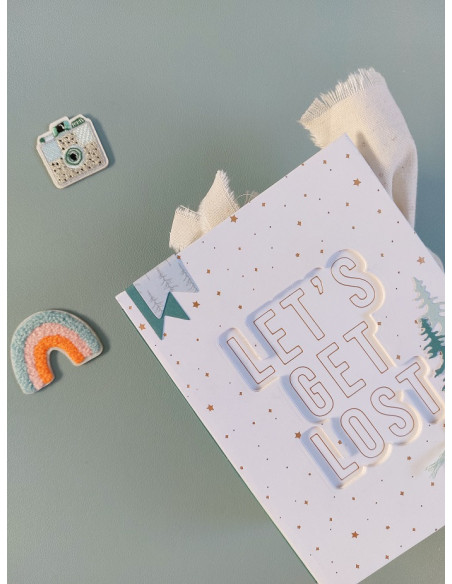 Placa hot Foil&fun Let's get lost con troquel, Salvaje de Mintopía