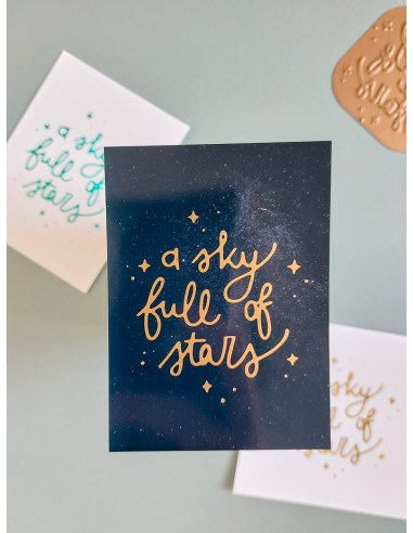 Placa hot Foil&fun Full of stars, Salvaje de...
