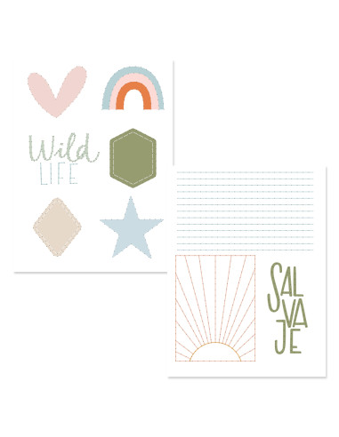 Set para bordado, Salvaje de Mintopía