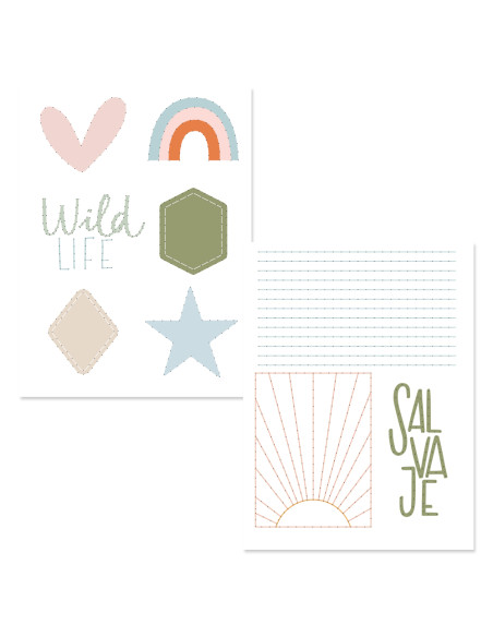 Set para bordado, Salvaje de Mintopía