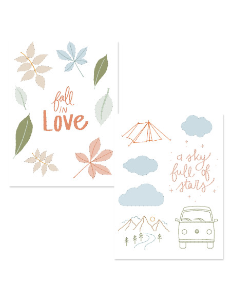 Set para bordado, Salvaje de Mintopía