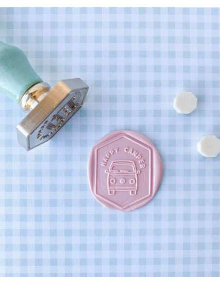 Sello de lacre Happy camper, Salvaje de Mintopía