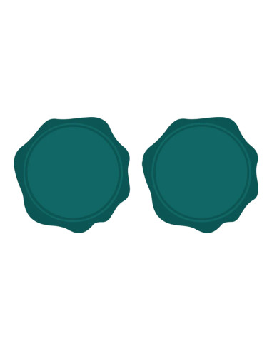 Bote de perlas de lacre Azul verdoso de Mintopía