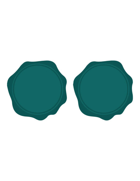 Bote de perlas de lacre Azul verdoso de Mintopía