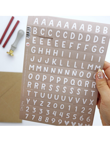Set de 2 alfabetos adhesivos, Aridad de Alúa Cid