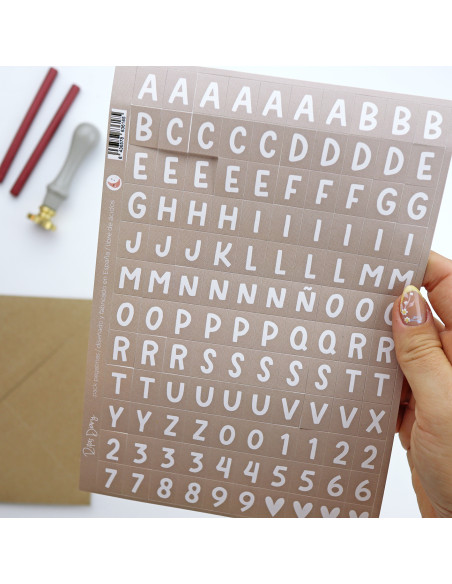 Set de 2 alfabetos adhesivos, Aridad de Alúa Cid