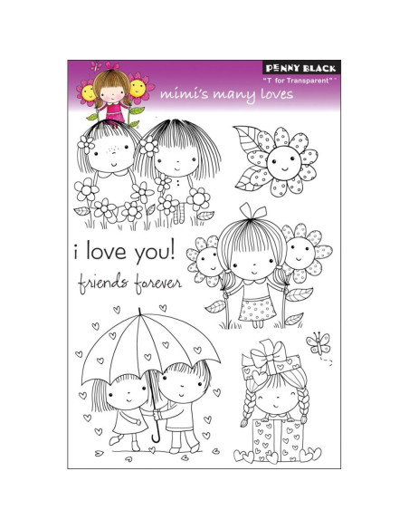 Sello Penny Black mimi's many loves