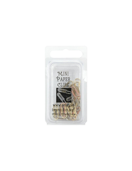 Set de 25 miniclips metálicos