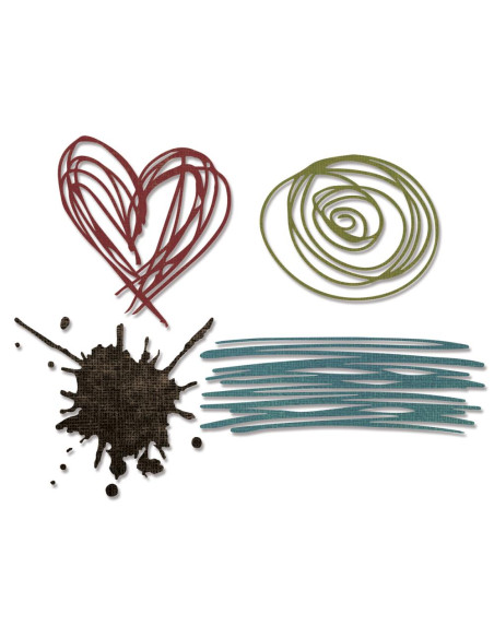 Troquel Garabatos y plas de Tim Holtz