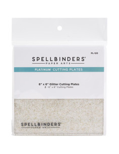 Placas de corte 6 Spellbinders con purpurina