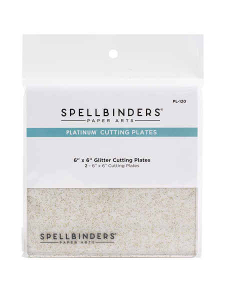 Placas de corte 6 Spellbinders con purpurina