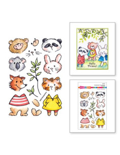 Sello FransFormer Furry friends de Stampendous 2