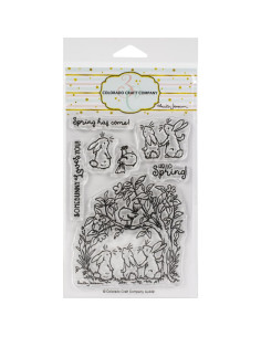 Sello Bunnies & Robin de Colorado Craft
