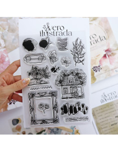 Set de sellos Art Journal, de Vero Ilustrada