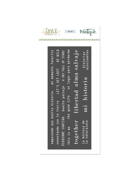 Sello frases coordinadas Salvaje de Mintopía