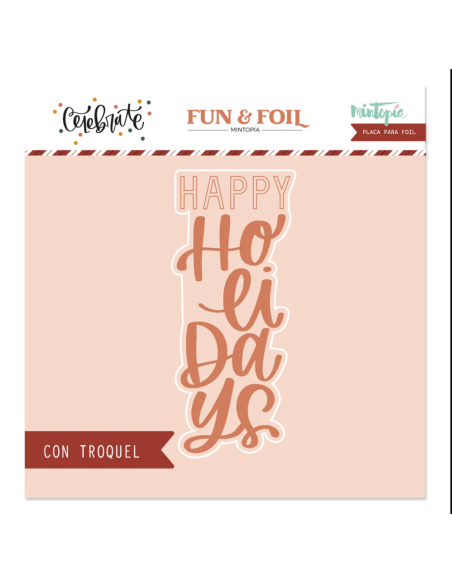 Placa y troquel Holidays de Mintopía