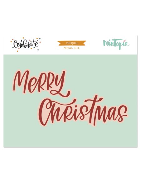 Troquel Merry Christmas de Mintopía