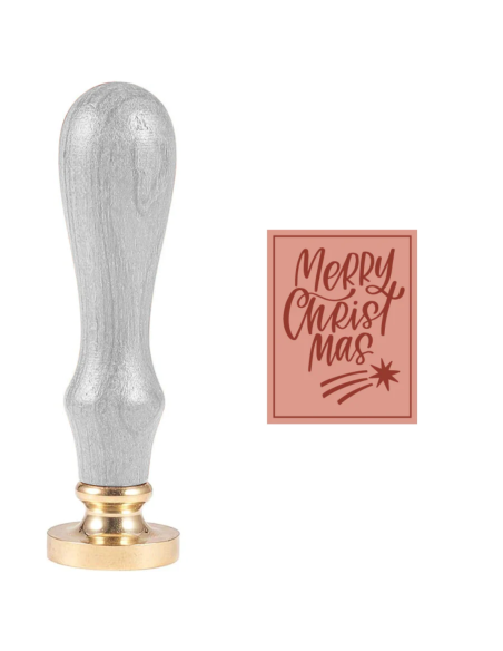 Sello lacre Merry Christmas de Mintopía