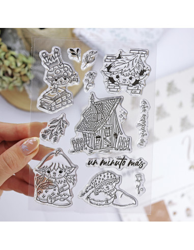 Set de sellos Un minuto más, de Mamen Montero