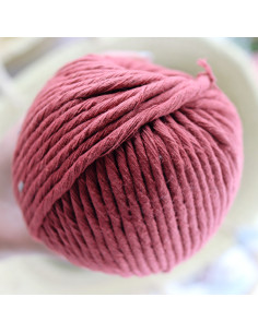 Ovillo macramé teja 2