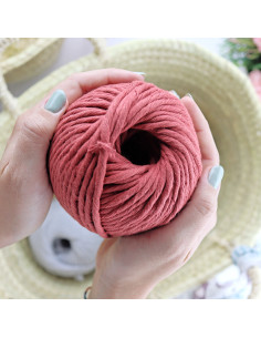 Ovillo macramé teja