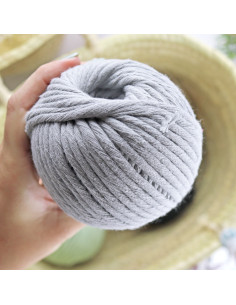 Ovillo macramé gris 2