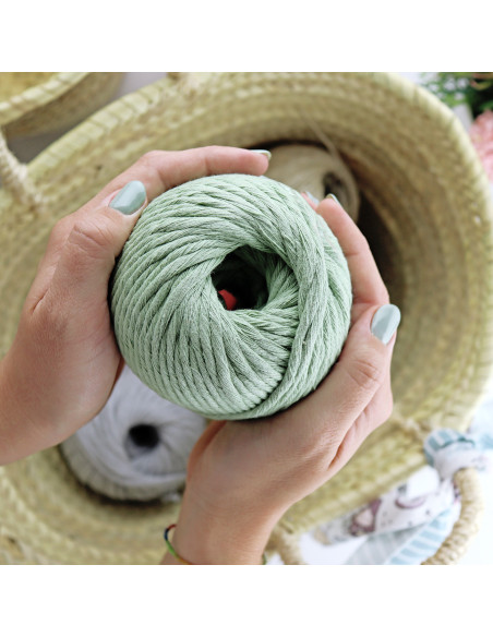 Ovillo macramé Verde musgo