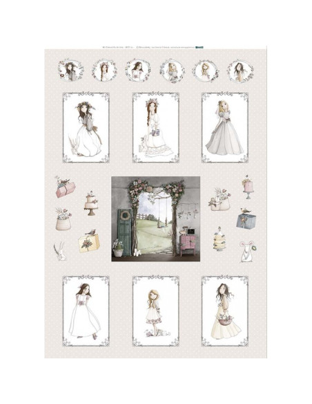 Panel mi comunión de tela del altillo de los duendes