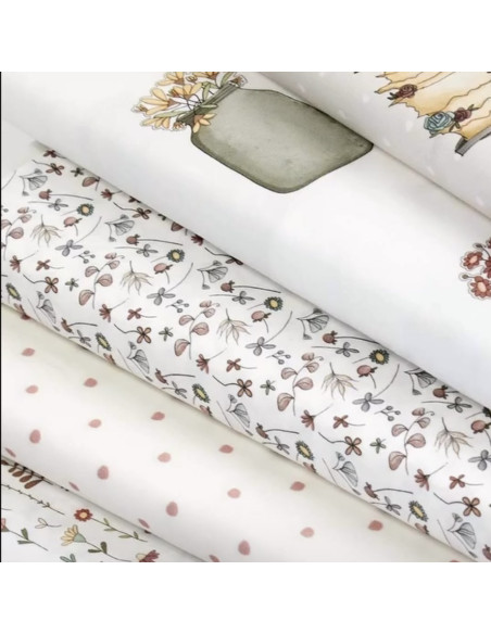 Tela Topitos rosas de El altillo de los duendes