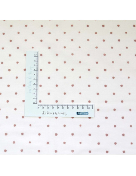 Tela Topitos rosas de El altillo de los duendes