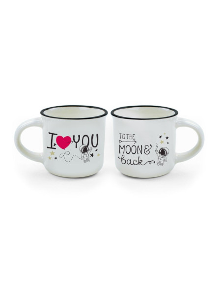Set de tacitas de café To the moon